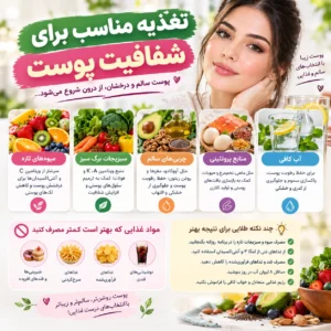 تغذیه مناسب برای شفافیت پوست