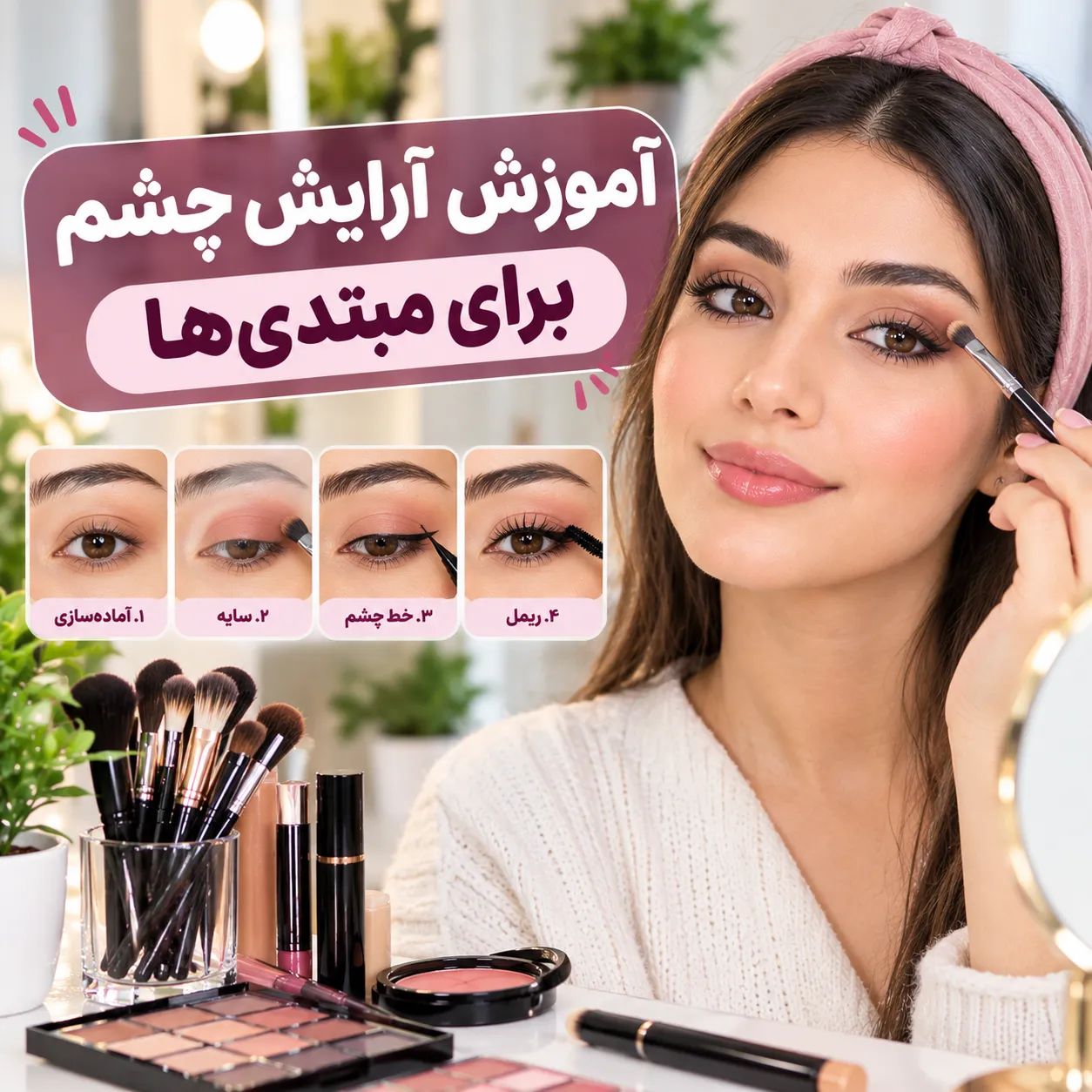 آموزش آرایش چشم برای مبتدی‌ها